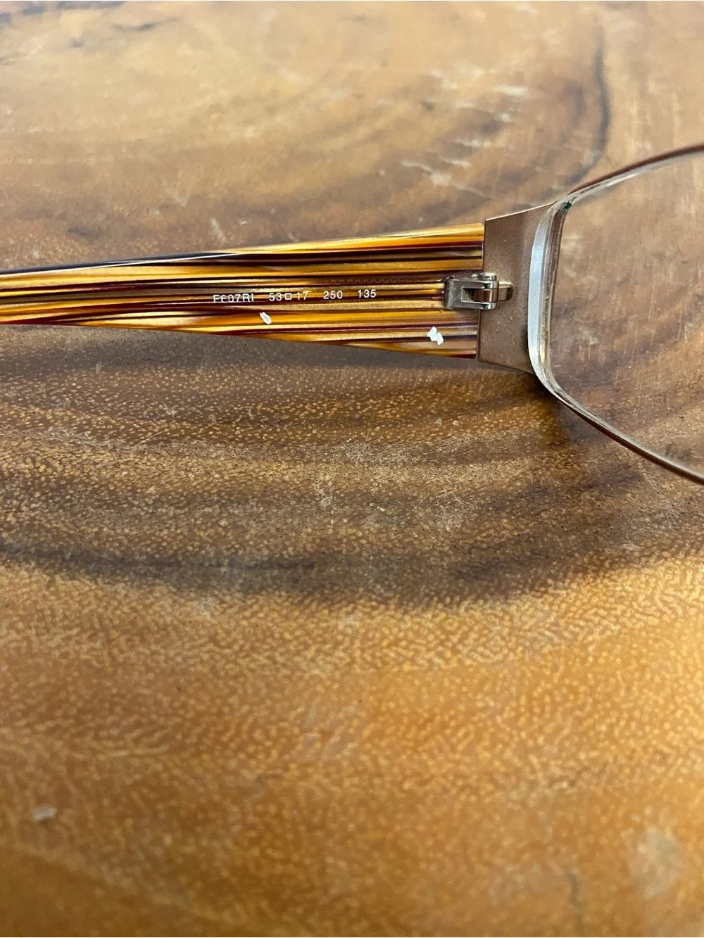 Fendi Woodgrain finish Eyeglasses Frames